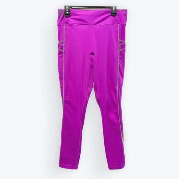 Fabletics Anywhere Motion365 High-Waisted Moto 7/8 Legging Orchid Purple Medium‎ - Picture 4 of 9